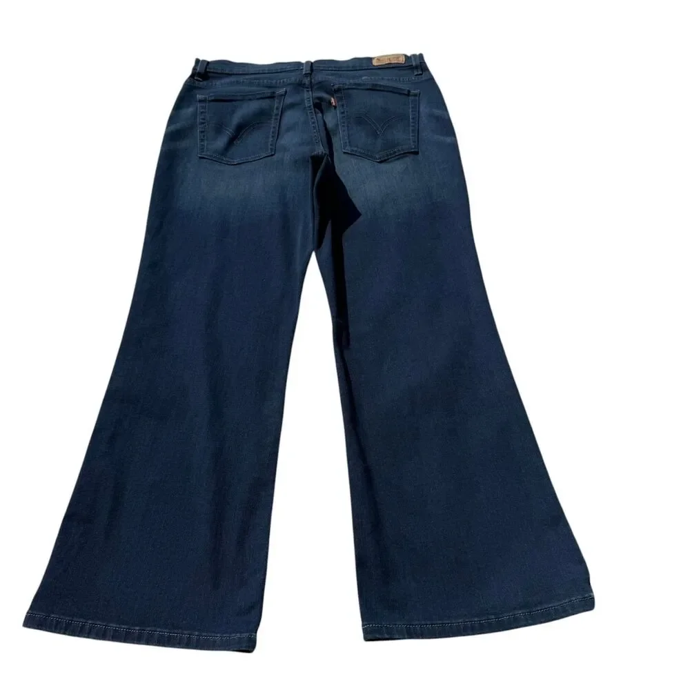 Levi’s 512 Perfectly Slimmin Bootcut Jeans Womens 16 Short Stretch Denim 32x26